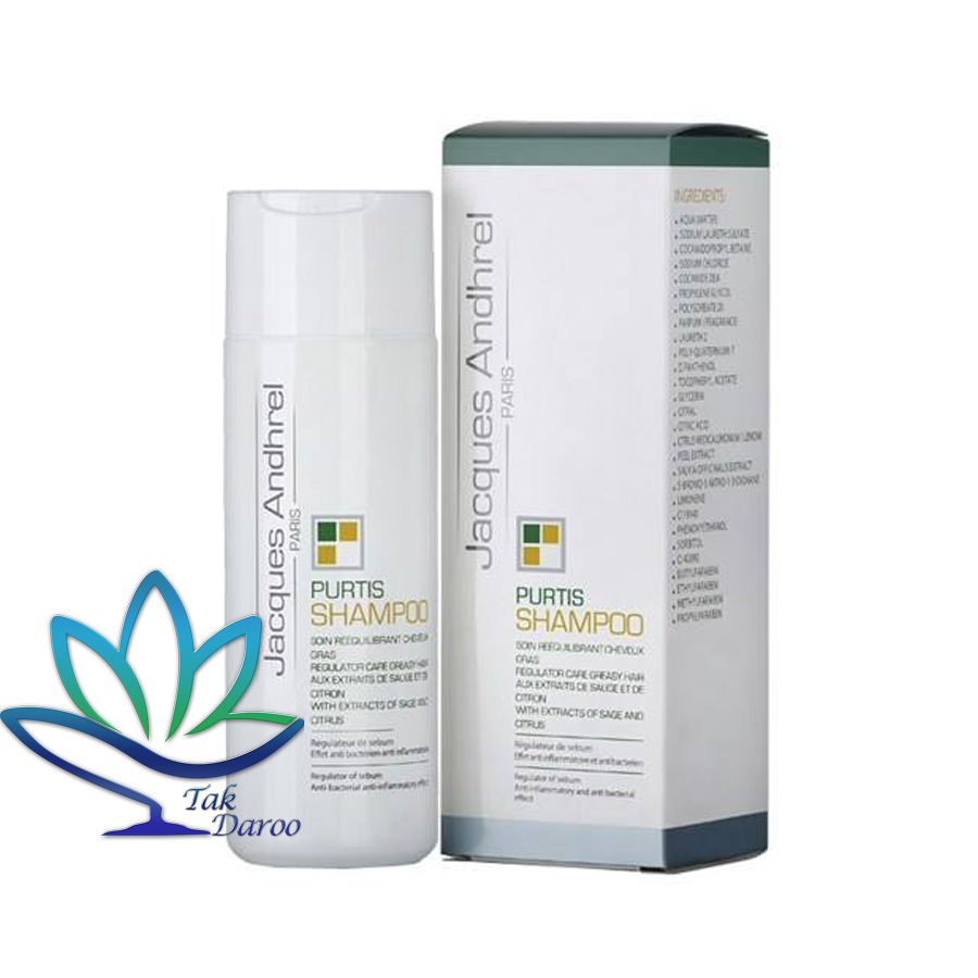 شامپو متعادل کننده موهای چرب ژاک آندرل 200 ميل